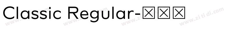 Classic Regular字体转换